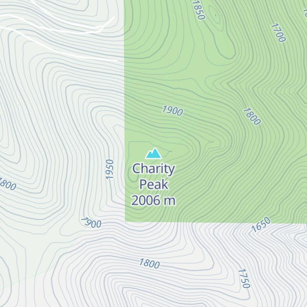 Map of Charity Peak