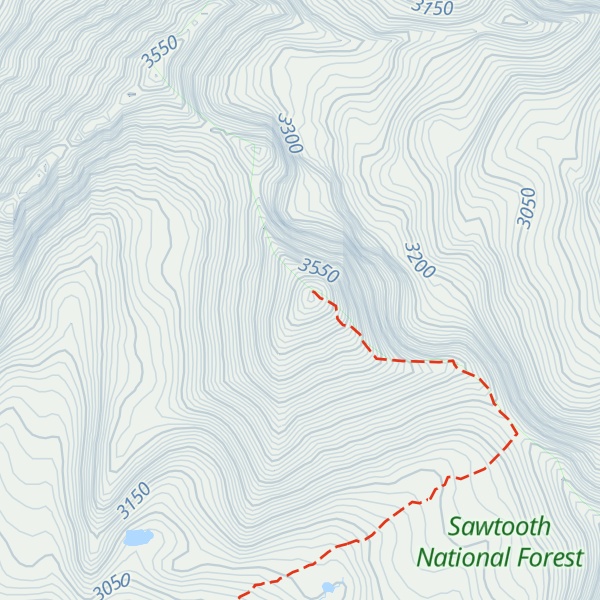 Map of Hyndman Peak