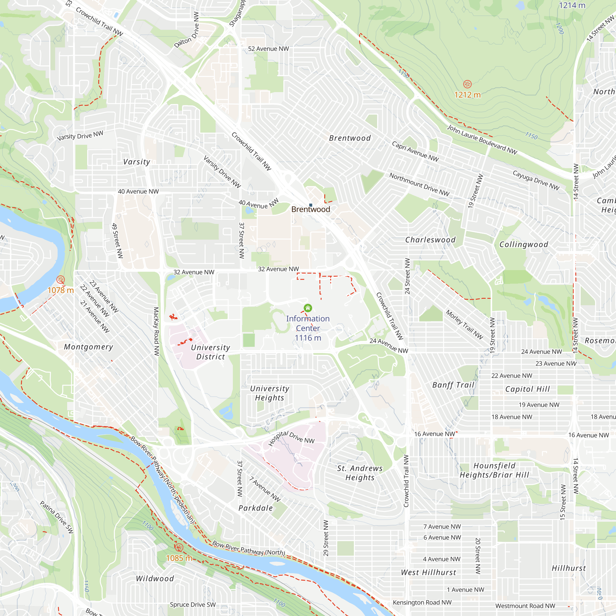 Information Center map