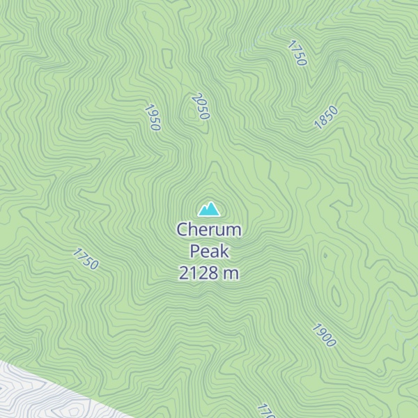 Map of Cherum Peak