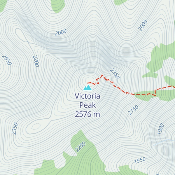 Map of Victoria Peak