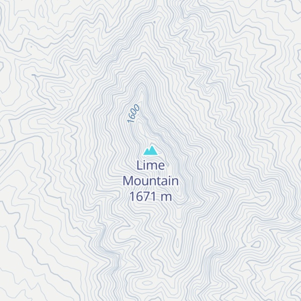 Map of Lime Mountain
