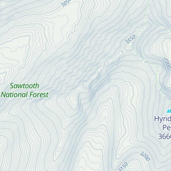 Map of Duncan Ridge