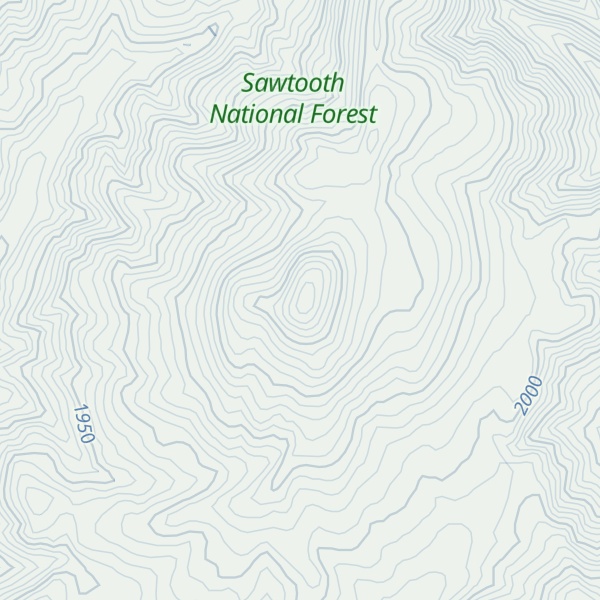 Map of Mahogany Butte