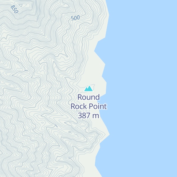 Map of Round Rock Point