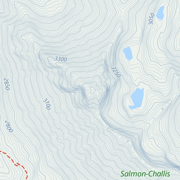 Map of The Devils Bedstead East