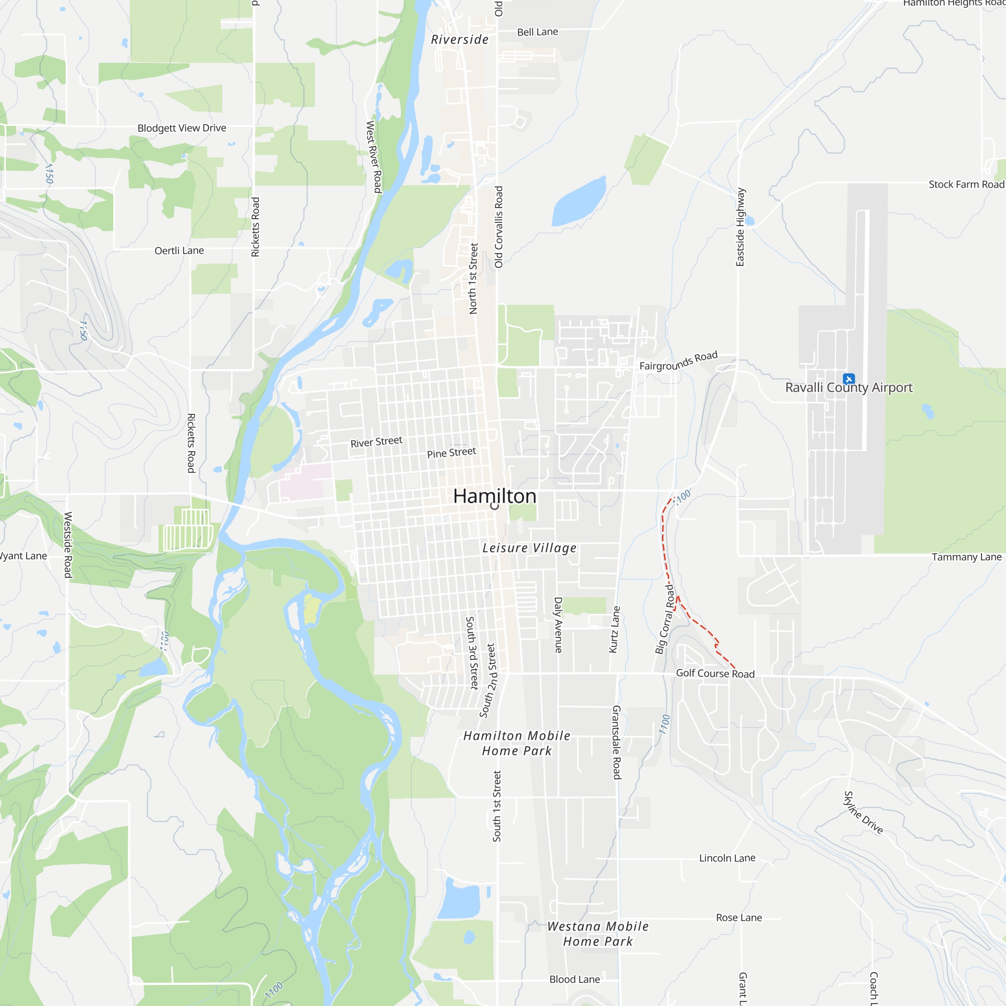 Bitterroot Chamber of Commerce map