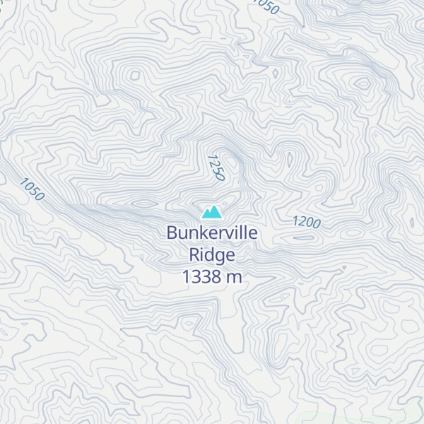 Map of Bunkerville Ridge