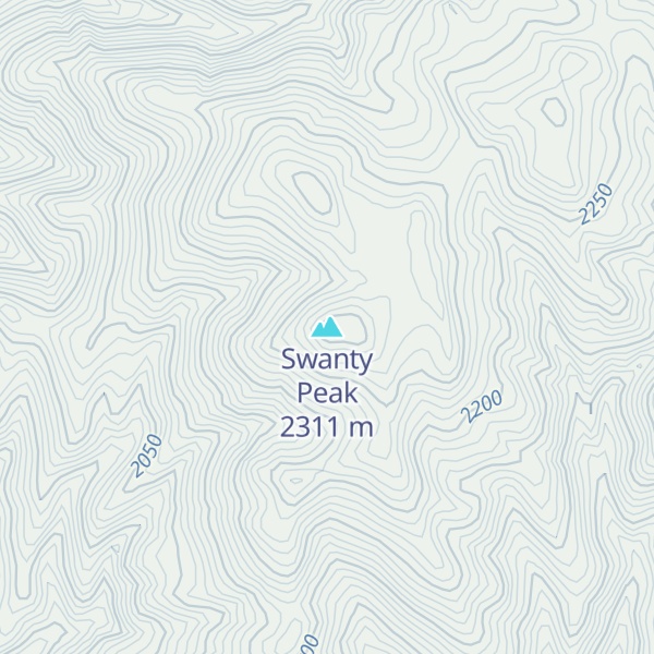 Map of Swanty Peak