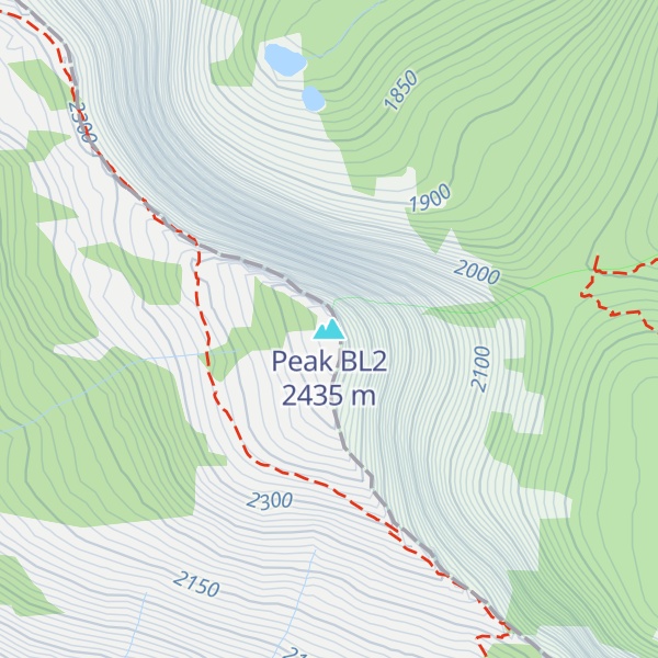 Map of Peak BL2