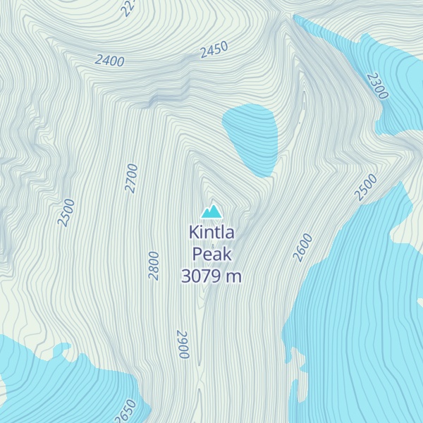 Map of Kintla Peak