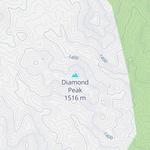 Map of Diamond Peak