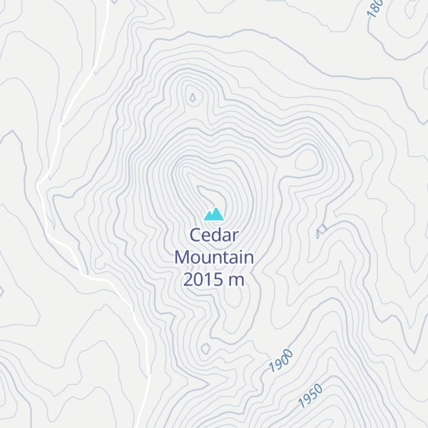 Map of Cedar Mountain