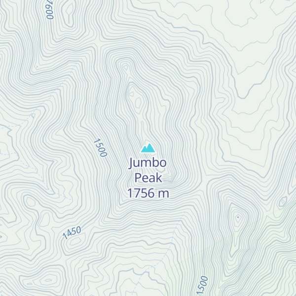 Map of Jumbo Peak