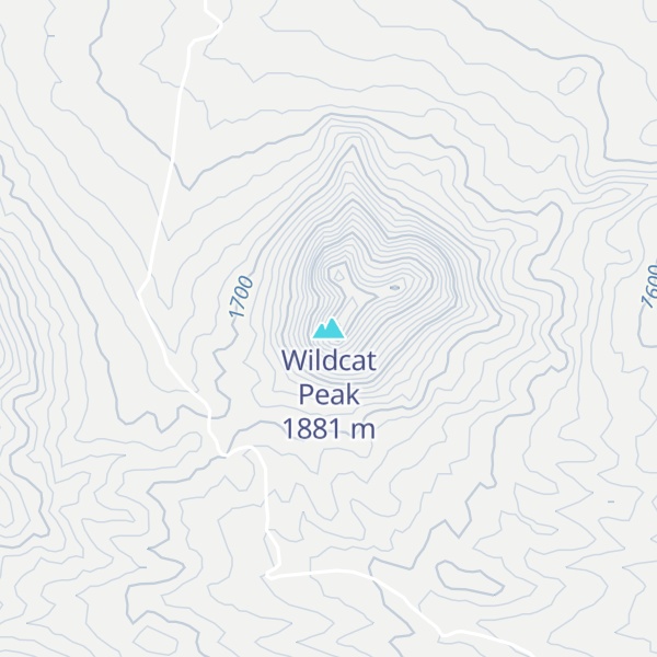 Map of Wildcat Peak