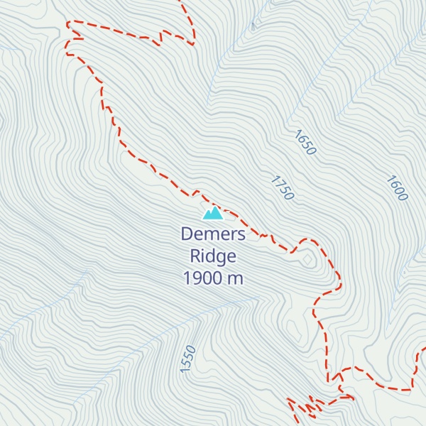 Map of Demers Ridge