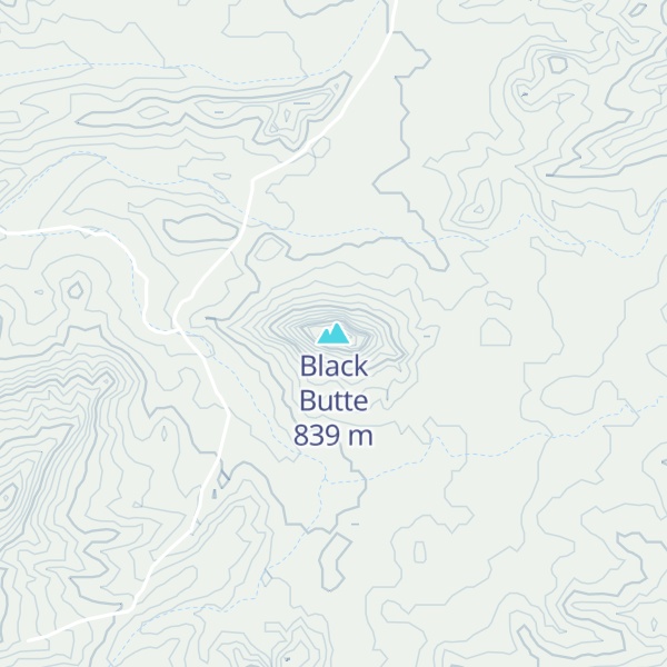 Map of Black Butte