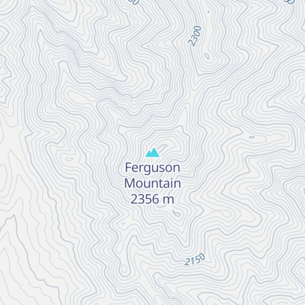 Map of Ferguson Mountain