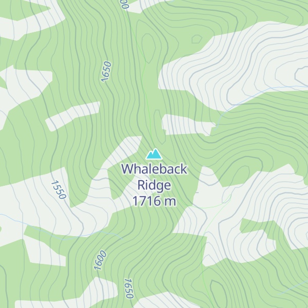 Map of Whaleback Ridge
