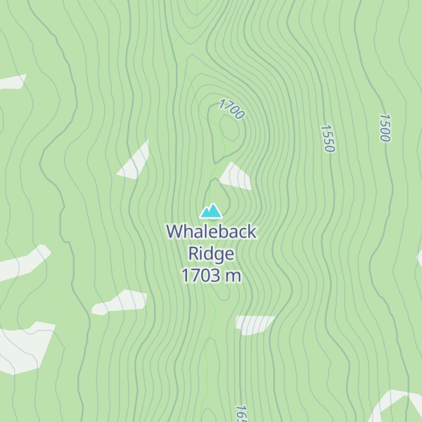 Map of Whaleback Ridge