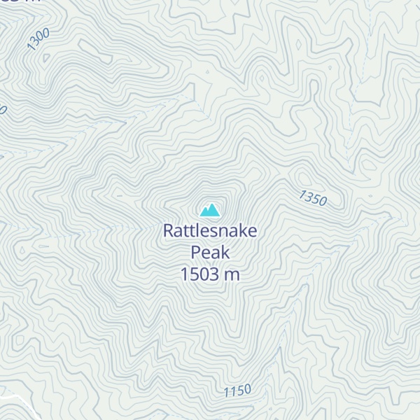 Map of Rattlesnake Peak