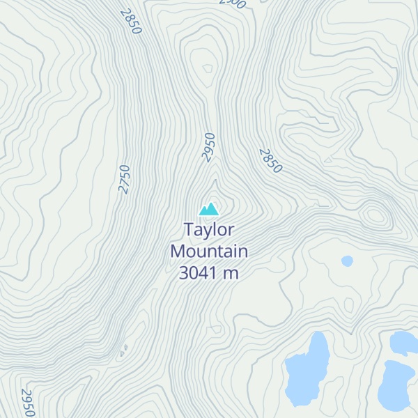 Map of Taylor Mountain