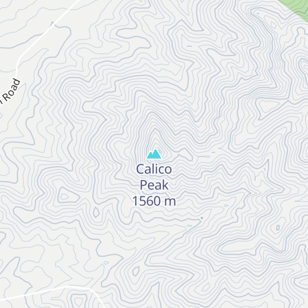Map of Calico Peak