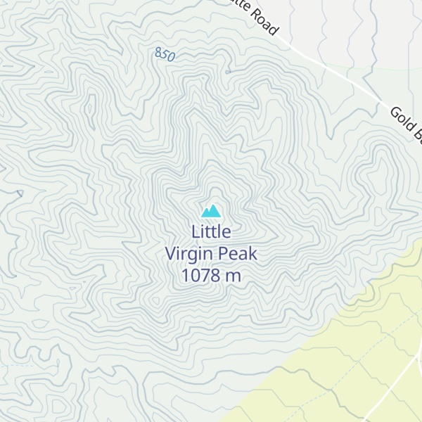 Map of Little Virgin Peak