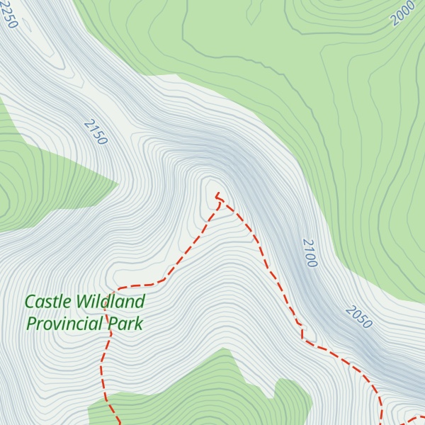 Map of Castle Peak