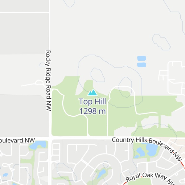 Map of Top Hill