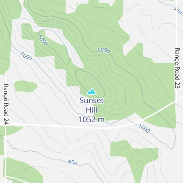 Map of Sunset Hill