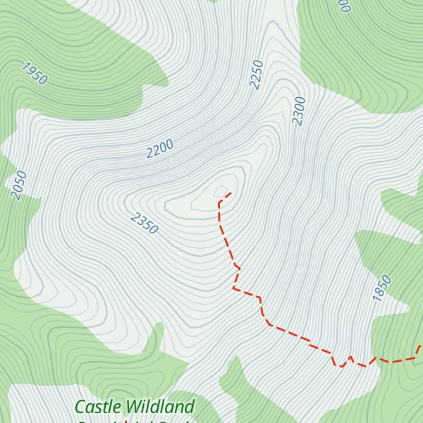 Map of Mount Gladstone