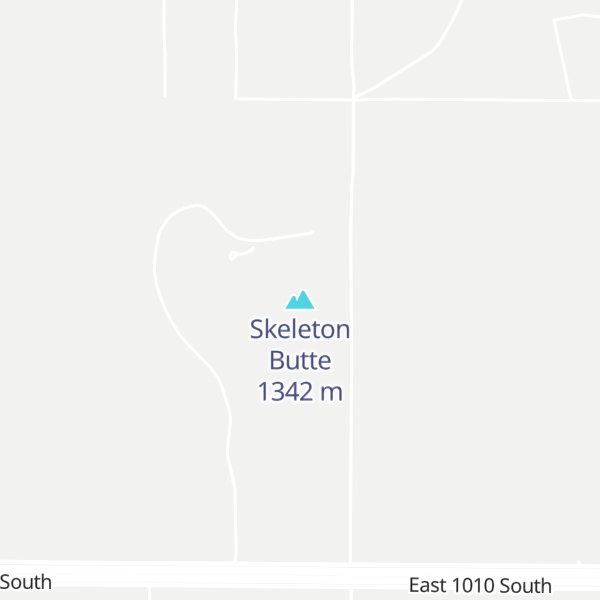 Map of Skeleton Butte