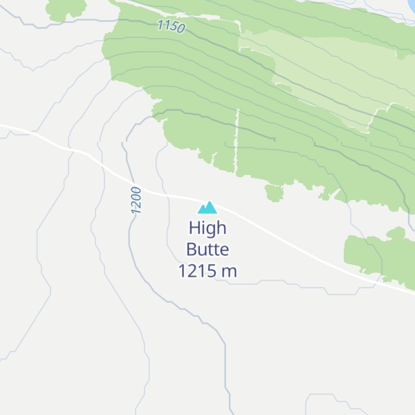 Map of High Butte