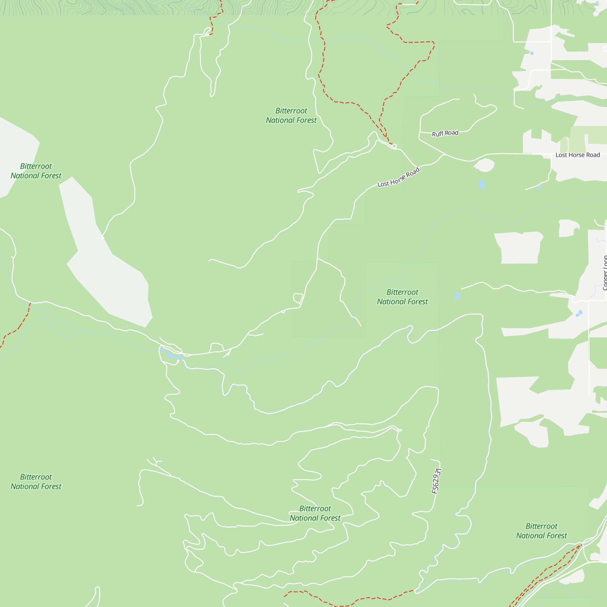 Lost Horse Lodge map