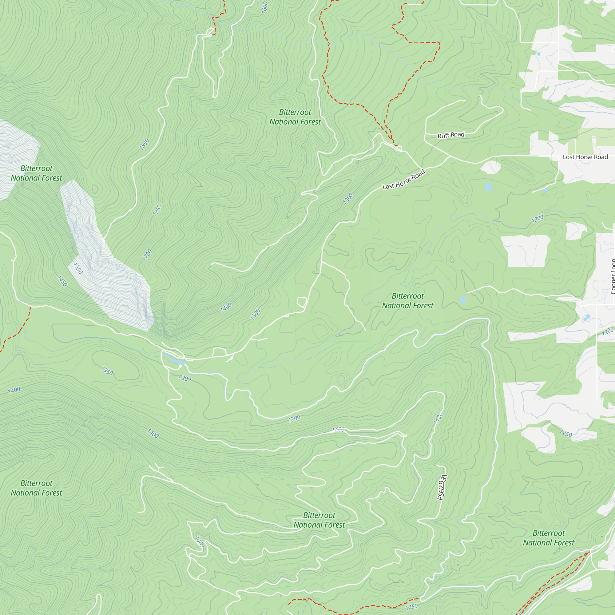 Lost Horse Lodge map