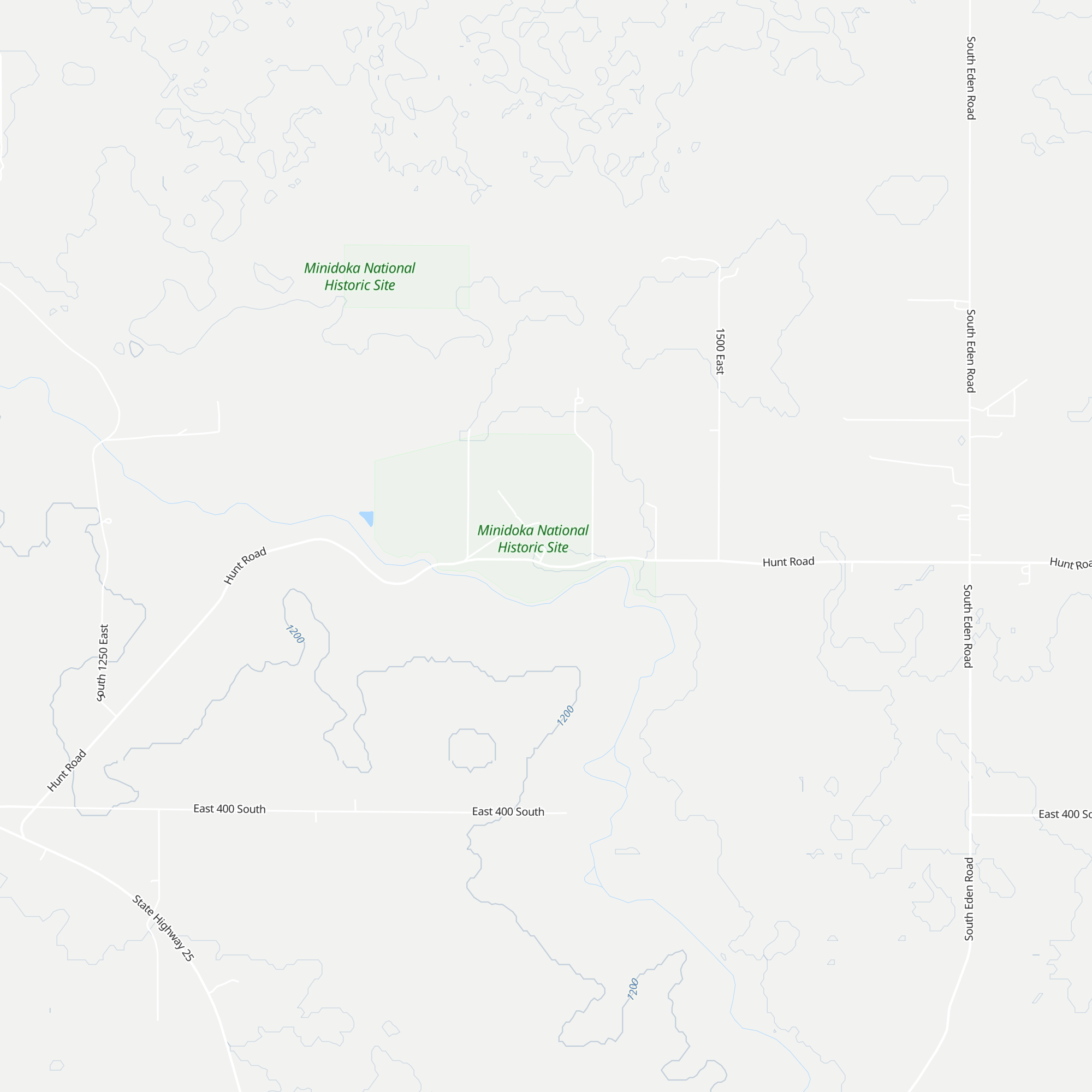 Minidoka Visitor Center map