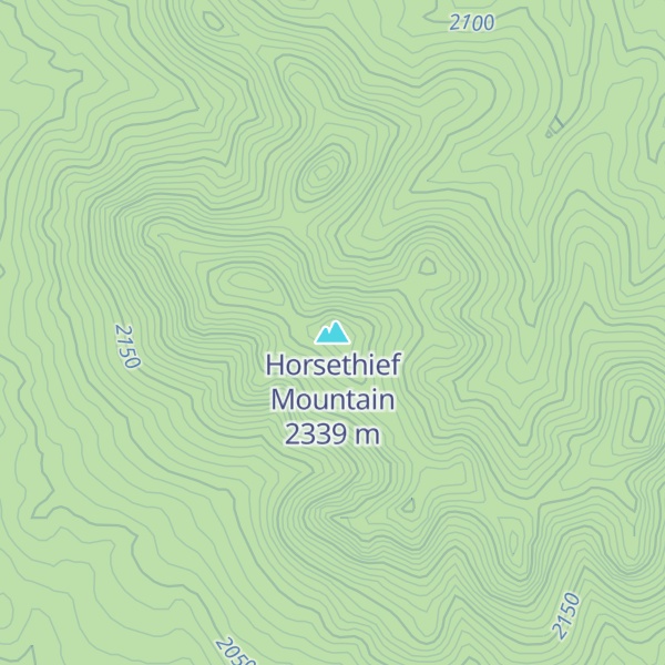 Map of Horsethief Mountain