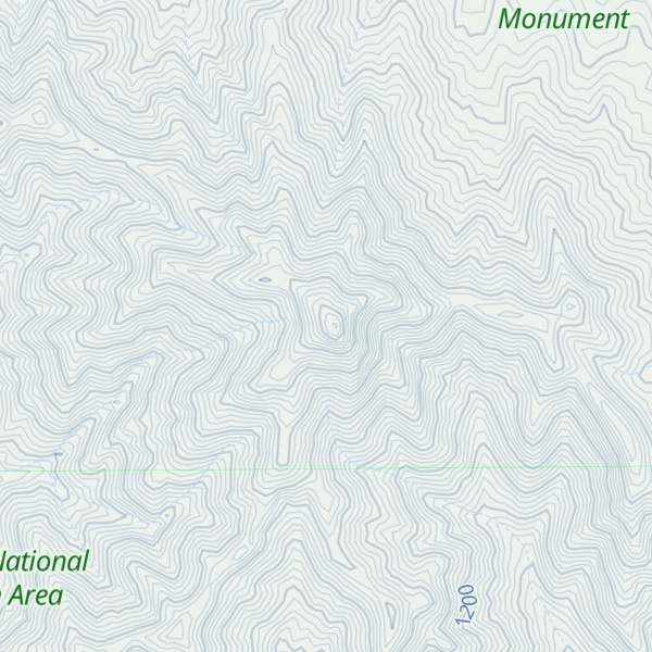 Map of Bonelli Peak