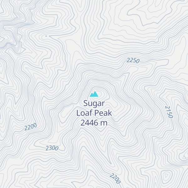 Map of Sugar Loaf Peak