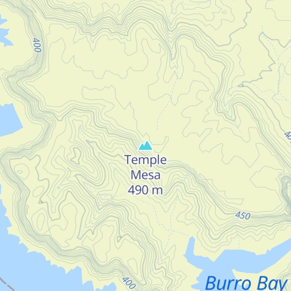 Map of Temple Mesa