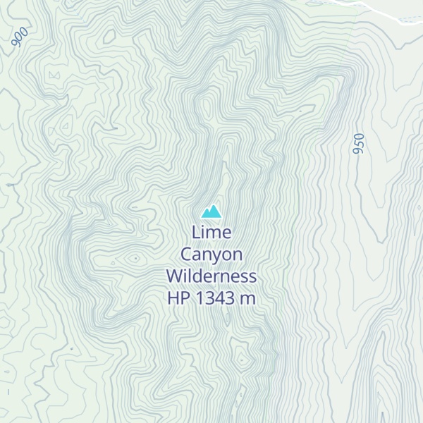 Map of Lime Canyon Wilderness HP