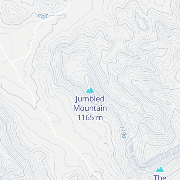 Map of Jumbled Mountain