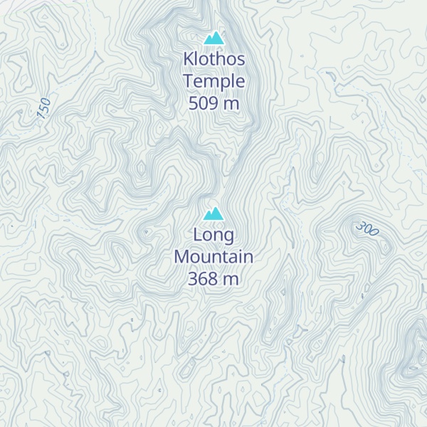 Map of Long Mountain