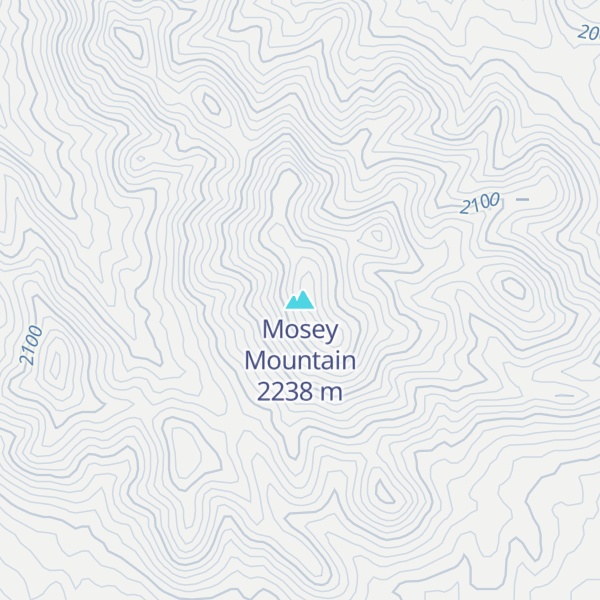 Map of Mosey Mountain