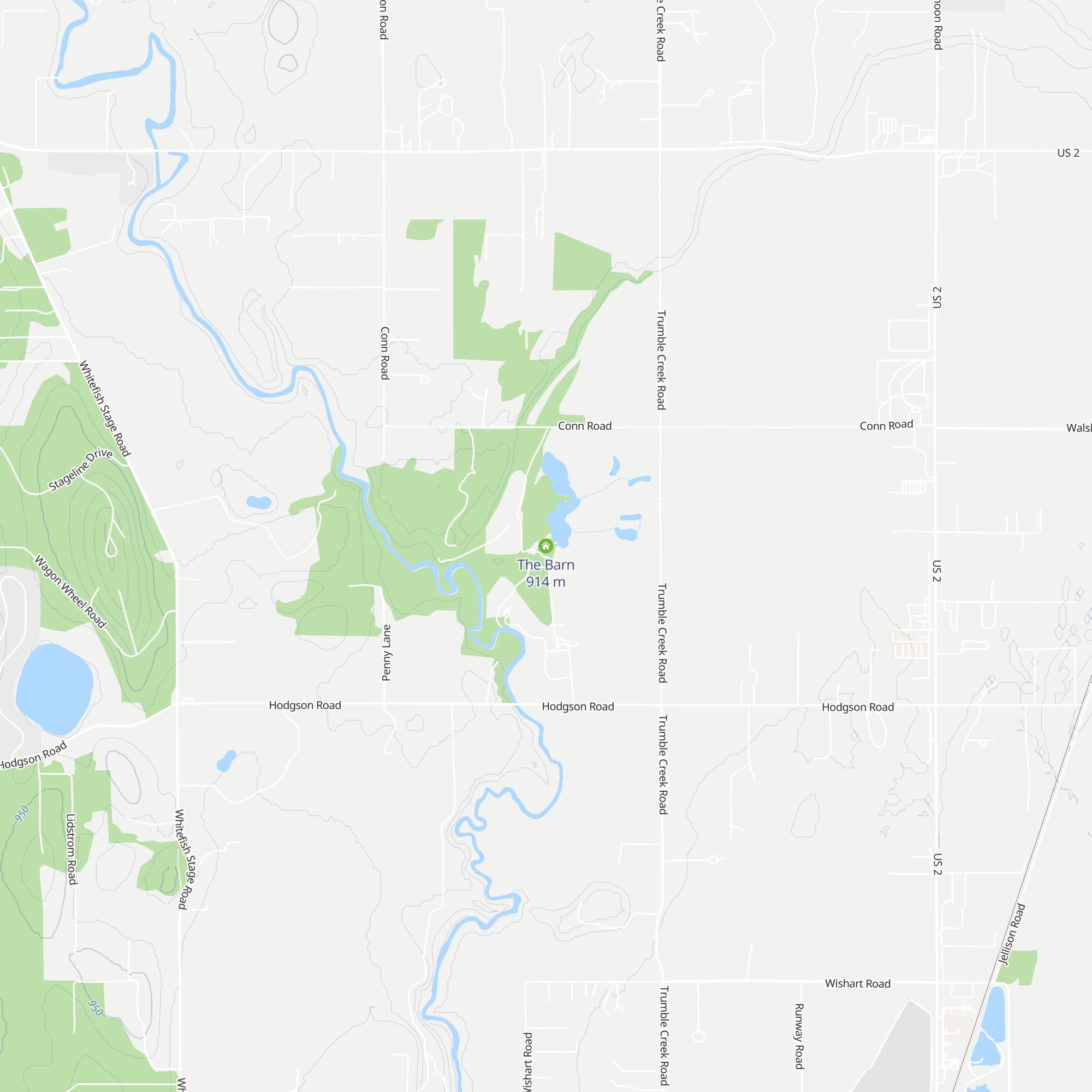 The Barn map