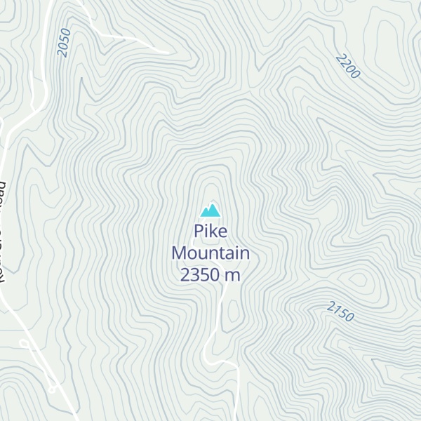 Map of Pike Mountain