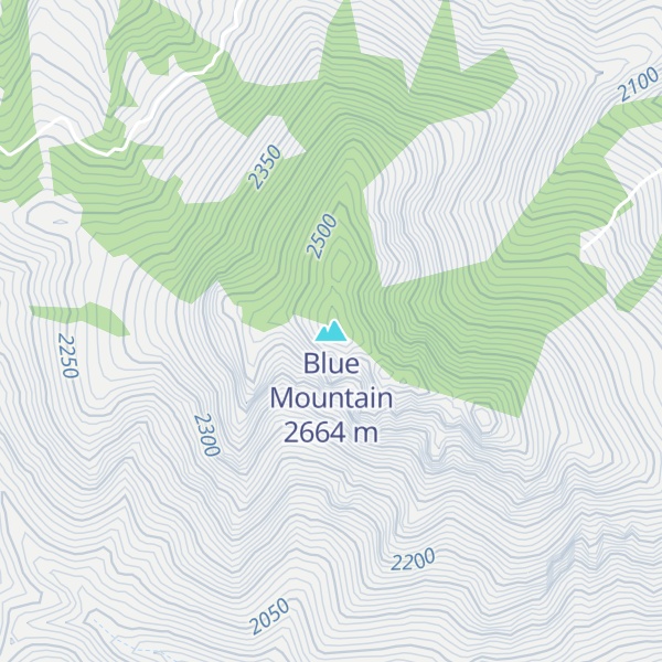 Map of Blue Mountain