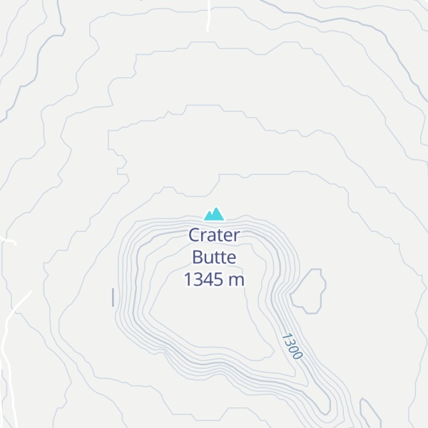 Map of Crater Butte
