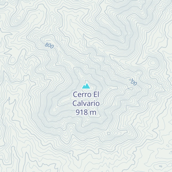 Map of Cerro El Calvario